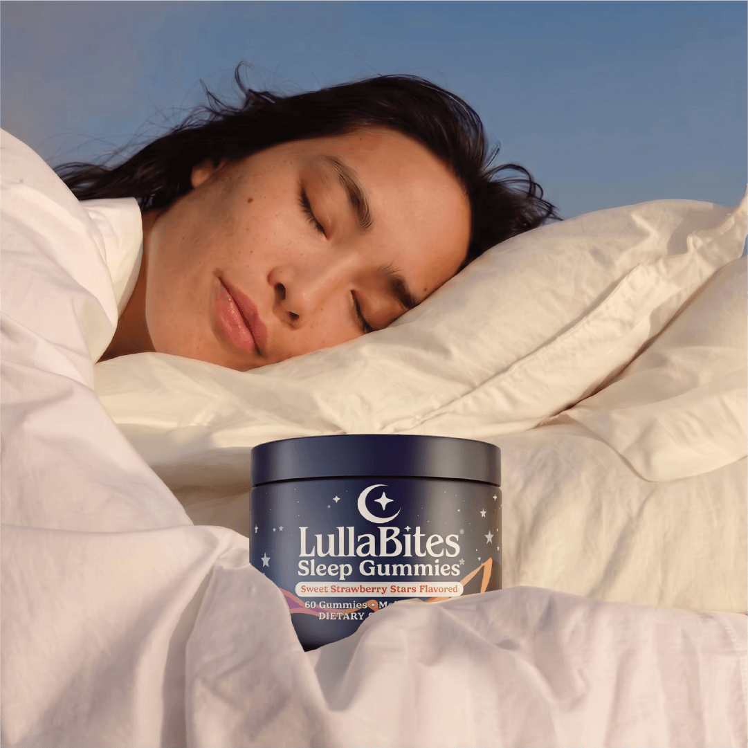 Person sleeping with LullaBites